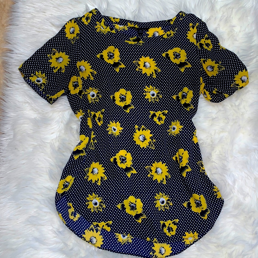 Banana Republic sunflower dress shirt